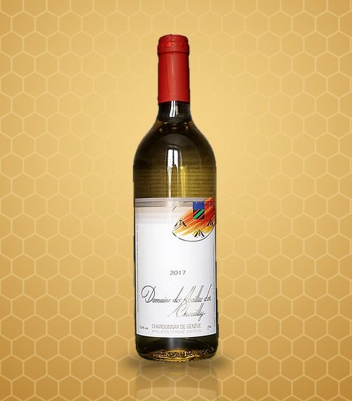 Bouteille de Chardonnay de Genève du Domaine des Abeilles d'Or