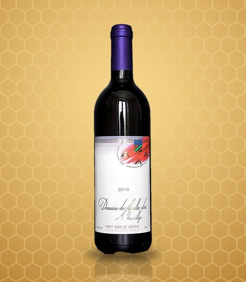 Bouteille de Pinot noir de Genève du Domaine des Abeilles d'Or
